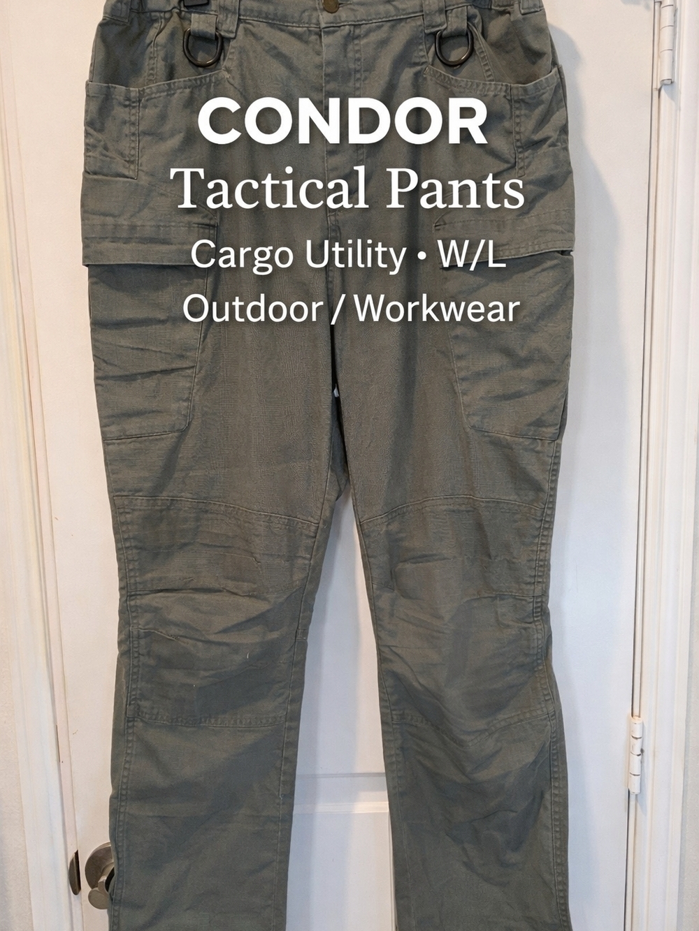 Condor Tactical Cargo Pants W/L Gray Utility Outdoor Hiking Workwear